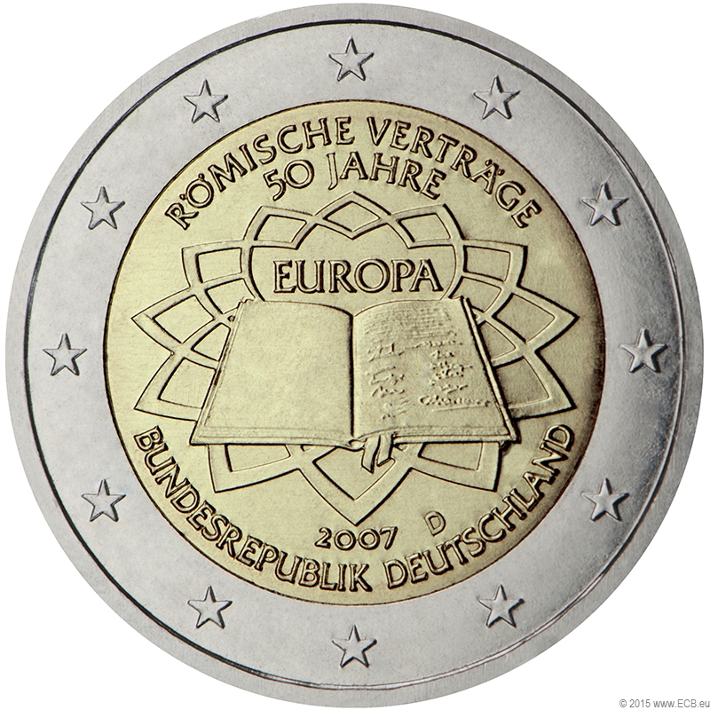Römische Verträge 50 Jahre 2 Euro 2007