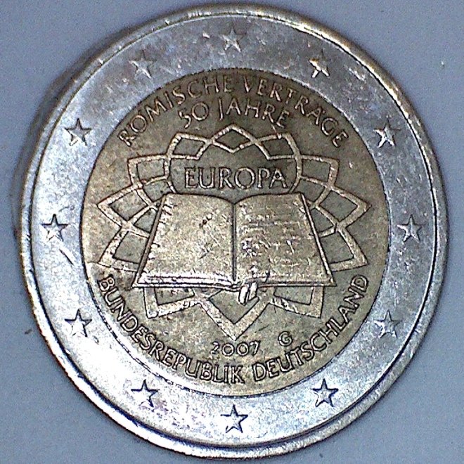 Piece De 2 Euros Romische Vertrage 2007