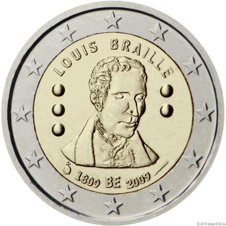 Piece De 2 Euros Louis Braille 2009